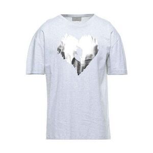 Roberta Scarpa Silver Foil Heart T Shirt NEW NWT